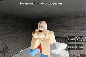 roblox condo turns into blowjob and doggystyle creampie session