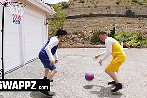 Swappz - mvp stepmothers beat their stepsons in basketball and then beat their cocks