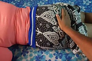 Cheating desi girlfriend strips and enjoys passionate sex with lover in hotel room