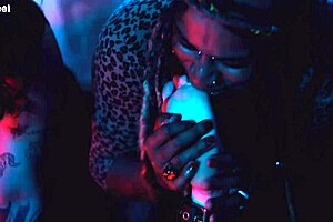 Bound foot tickling with deepthroat gagging