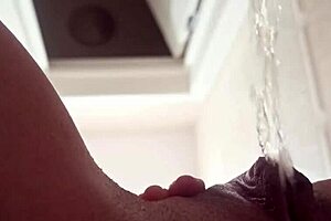 Intense pissing compilation with golden rain