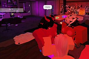 2 futa having threesome with a slut. Big tits, ass, and monster cocks involved.