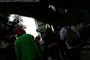 Ass and jeans tightly, no room to move