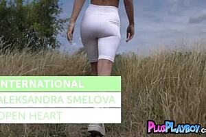 Blonde Teen Alexandra Smelova Boldly Strips Naked, Showing Tits And Ass.