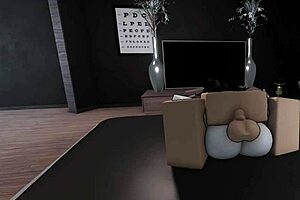 fucking my busty goth friend in roblox, she's so sexy 😈