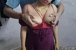 Indian Desi Bhabhi Aishwarya Fucked In Hot Velvet Dress