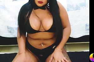 Sensual dance leads to big creampie in latina pussy