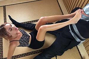 I love making him sniff my feet