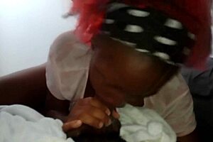 A Beautiful Woman Gives Sloppy Head, Sucks Cum Out, and Spreads It on Her Big Tits for Stepdad