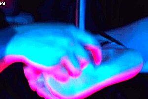 Bound foot tickling with deepthroat gagging