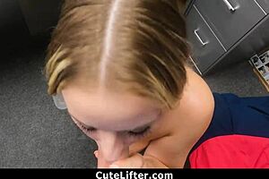 Submissive Teen With Small Tits Gets Pov Fucking From Mall Cop At Shop