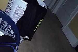 BBW intensely fucks huge dildo