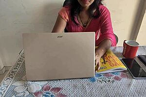 desi indian bhabhi working in office, then intense encounter