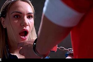 merida the sex doll gets pussy eaten and fucked in prison