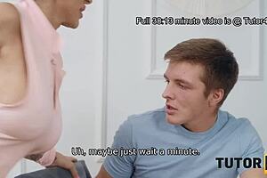 in the jungle, an old american mature woman gets fucked sideways, hairless and private