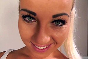 Sexy Blonde Lucy Loves To Take A Messy Facial