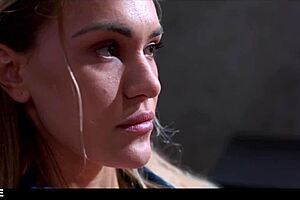 merida the sex doll gets pussy eaten and fucked in prison