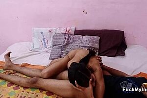 Does this skinny Indian suck huge dick before drilling?