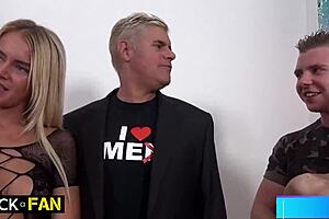 Aisha Licks Nestys Pussy While Blonde Slurps Chads Balls