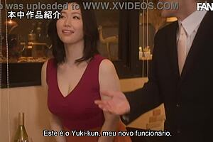 ai sayama, that busty married asian, begs for young guys' cum?