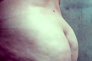 Latina BBW enjoys a relaxing bath in the shower