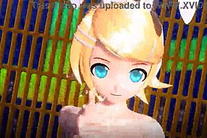 Kagamine Rin in full bunny costume