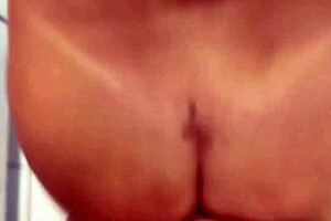 big tits brunette flashes and gets assfucked in homemade kitchen scene with cock in pussy 😍🍑