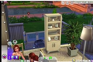 Look At This Sexy Redhead Cheating With Her Newlywed In Sims 4!