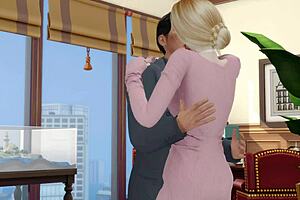 my boss fucking my wife in the office? cheating housewife erotic sex 😏