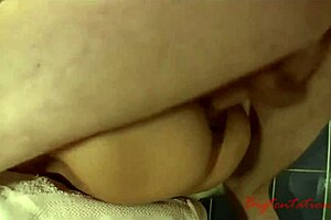 russian found a girlfriend without panties in the toilet and fucked