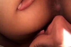 licking the big-assed latina's pussy as she sits on my face in public