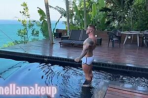 Fat Woman Bent Over Takes Big Black Cock Doggystyle in Lights Out Part 1