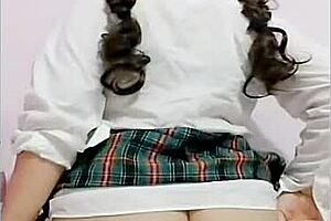 HOMEMADE ANAL VOYEUR: sexy 18-19 yo student WETS HER PANTIES from ORGASM after school and RECORDS it OUTDOORS