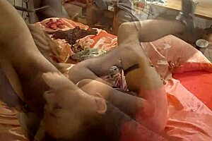 1253 - rushes 02 - white slut thong and corset spandex pants heels blowjob pov doggy style