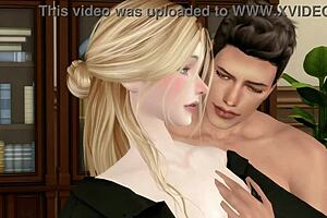 my boss fucking my wife in the office? cheating housewife erotic sex 😏