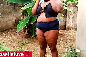 Fat ass milf mom gets bent over in doggystyle by bodybuilder.