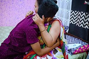 Desi boy sneaks hardcore pounding with mom’s friend at home