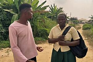 Nigerian School Girl Screams in Jungle Fuck!