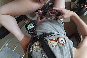 Behind Scenes Tight Hairy Pussy Fuck POV with Big Cock Milf