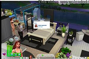 Look At This Sexy Redhead Cheating With Her Newlywed In Sims 4!