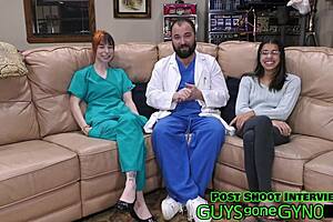 i’m at the cum clinic in florida, treated by a hot doctor and nurse