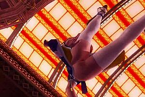 Nude woman dances topless in panties while teasing erotically