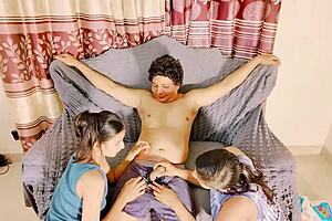 Surprising Threesome Ffm with Anal Wet Bent Over Doggystyle Tight Pussy Assfucking Riding Skinny