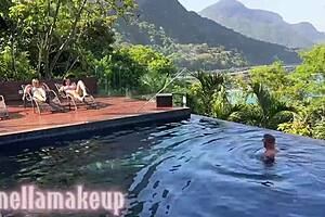 Fat Woman Bent Over Takes Big Black Cock Doggystyle in Lights Out Part 1