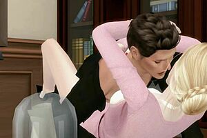 my boss fucking my wife in the office? cheating housewife erotic sex 😏