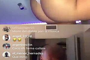 feeling the thrill as this thick ass puerto rican latina with big natural tits performs on the6show insta pt 1