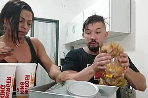 Milf Enjoys Biggest Burger King Parody on Xvideos