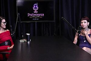 Annie Clementine starts with intense oral sex, then gets dominated in the cemetery wearing sheer red lingerie.