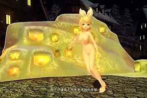 kagamine rin in snowman project diva nude mod
