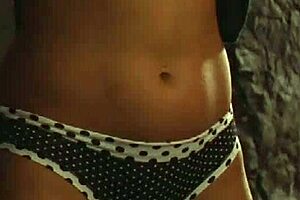 Sensual lesbian slave moans